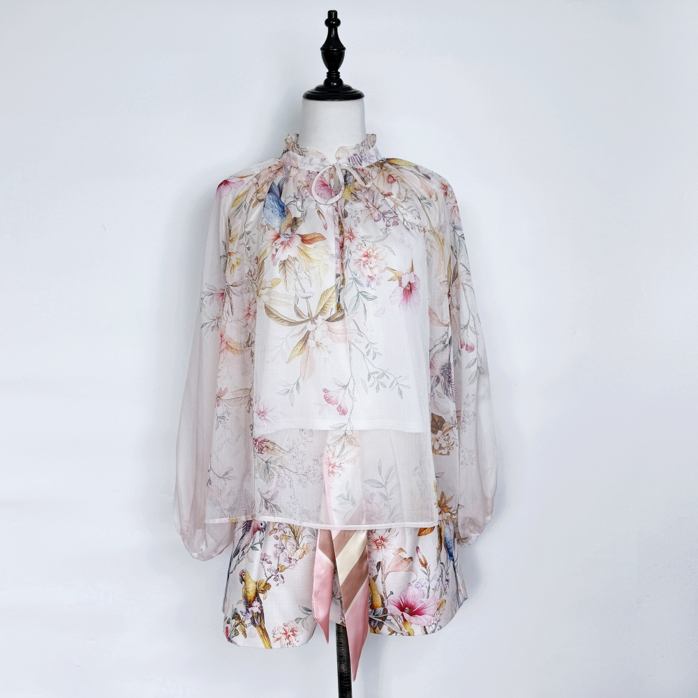 Spring and summer shirt printing tops a set