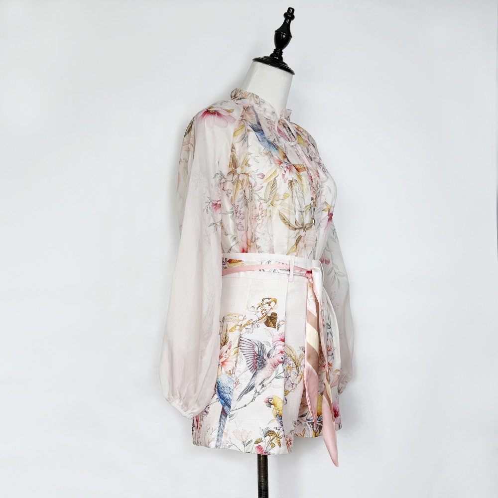 Spring and summer shirt printing tops a set