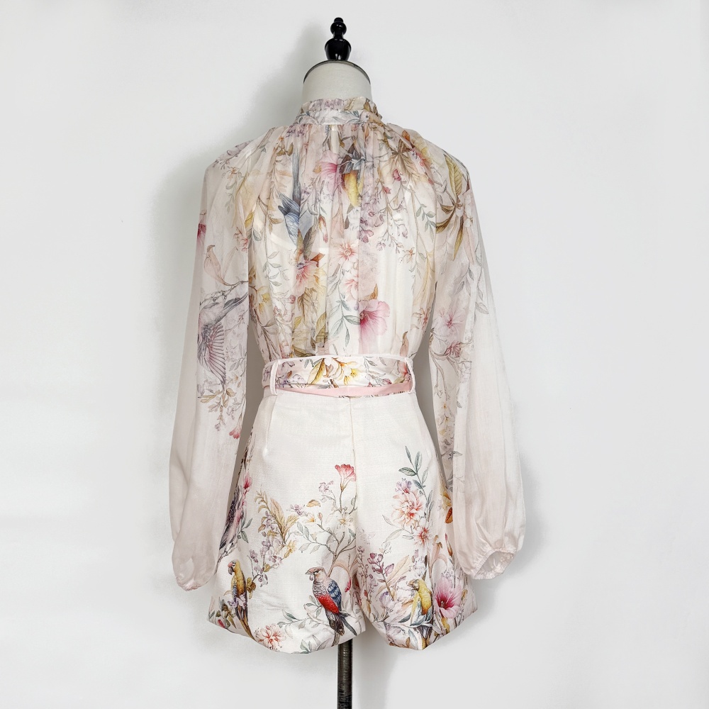 Spring and summer shirt printing tops a set