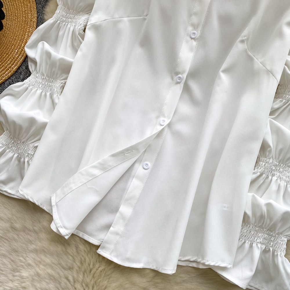 Beading rhinestone waistcoat all-match tops 2pcs set