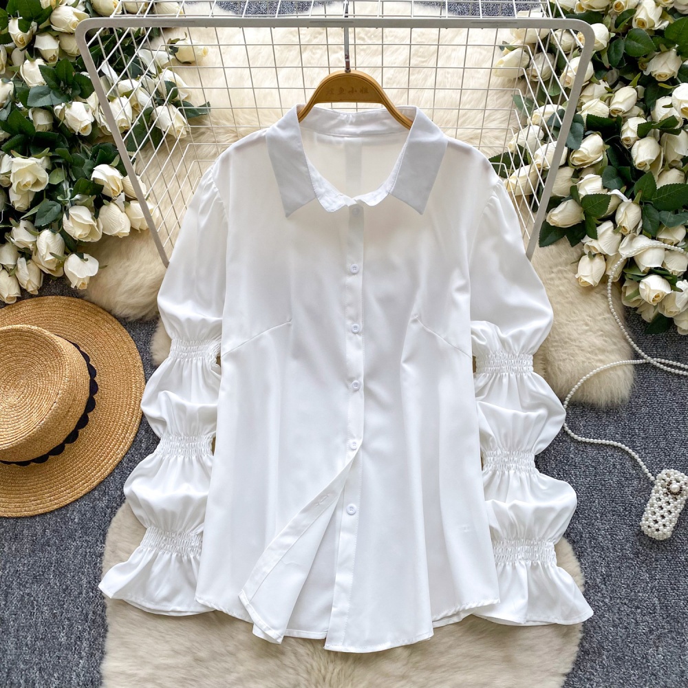 Beading rhinestone waistcoat all-match tops 2pcs set