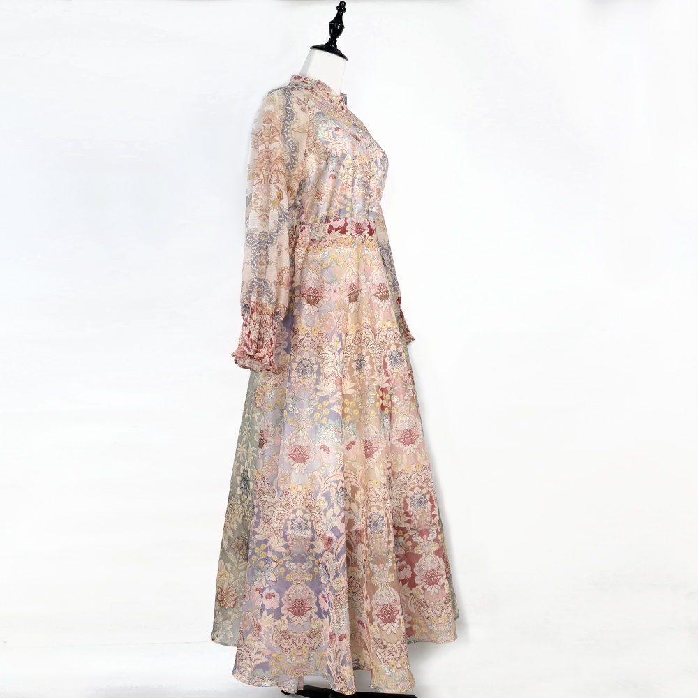 Retro half elastic shirt big skirt short skirt 2pcs set