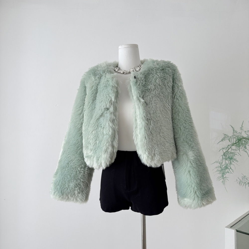 Fashion winter thermal tops sweet clip cotton jacket