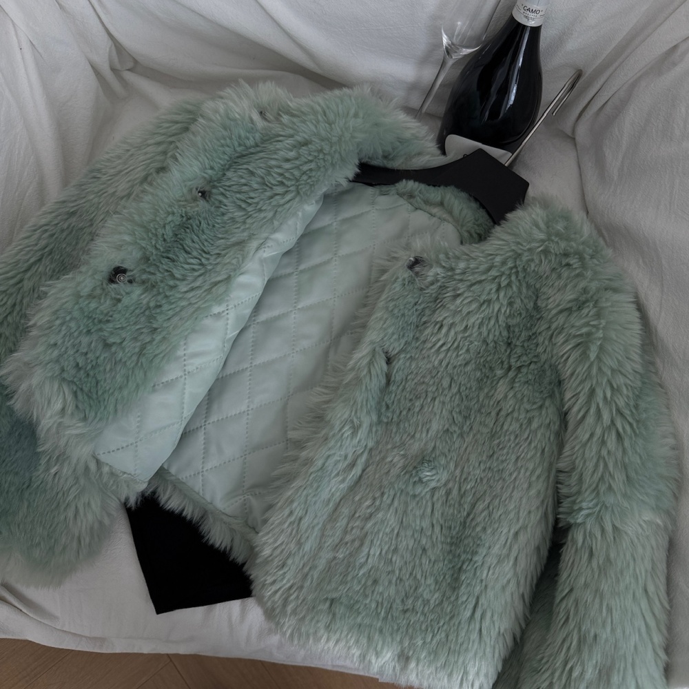 Fashion winter thermal tops sweet clip cotton jacket