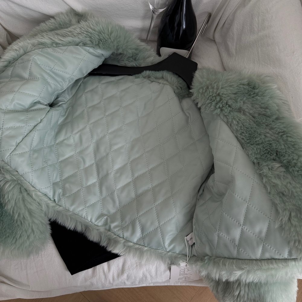 Fashion winter thermal tops sweet clip cotton jacket