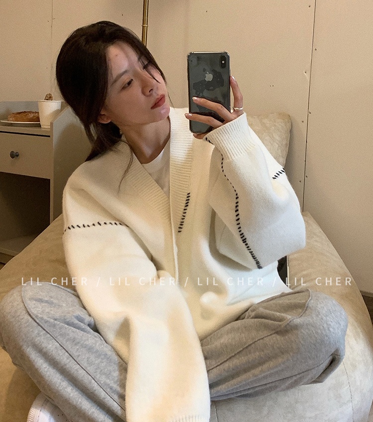 Autumn and winter niche autumn sweater loose lazy coat