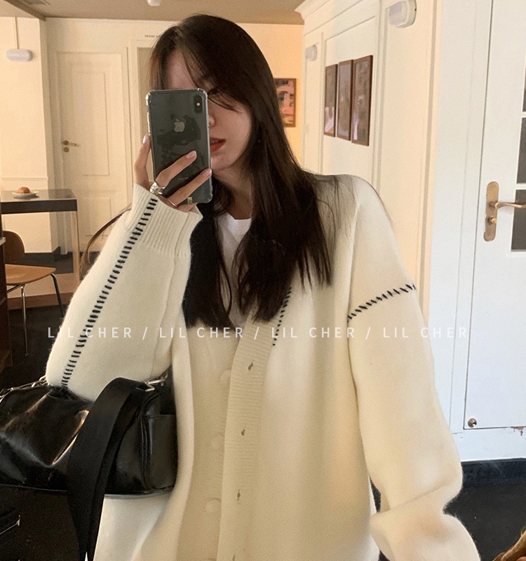 Autumn and winter niche autumn sweater loose lazy coat