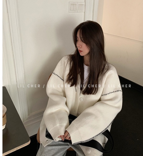 Autumn and winter niche autumn sweater loose lazy coat