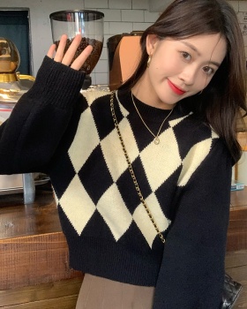 Mixed colors tops sweater for women