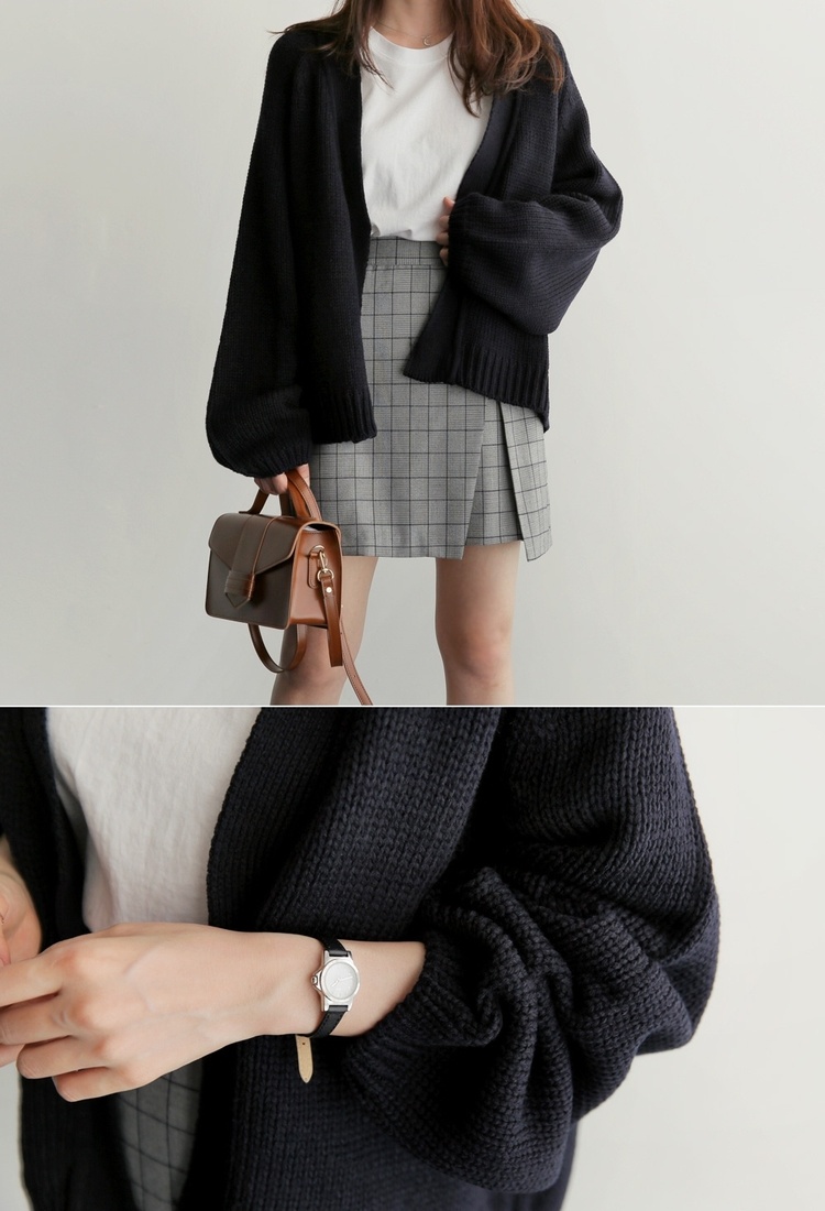 Short lazy coat autumn loose cardigan for women