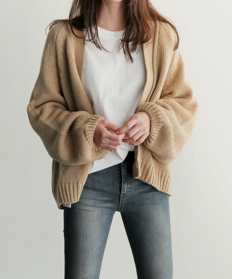 Short lazy coat autumn loose cardigan for women