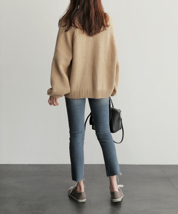 Short lazy coat autumn loose cardigan for women