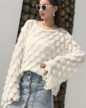 Spring loose Korean style tops thin pullover sweater