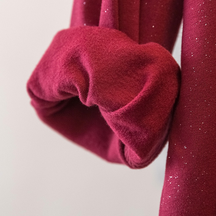 Plus velvet slim T-shirt bottoming tops for women