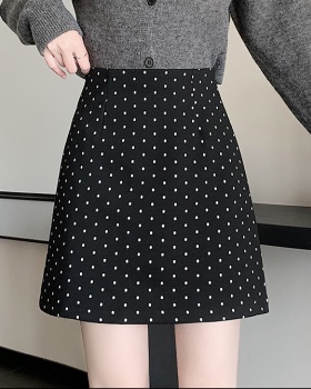 Korean style A-line high waist retro skirt