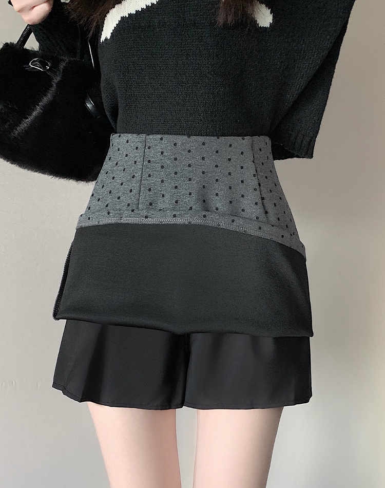 Korean style A-line high waist retro skirt