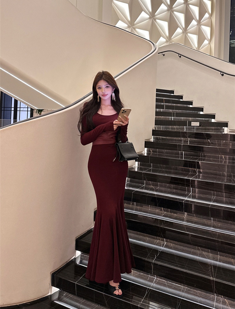 Temperament dress long dress for women