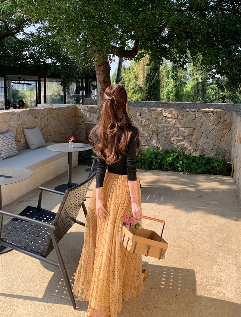 Bow retro long dress long sleeve dress