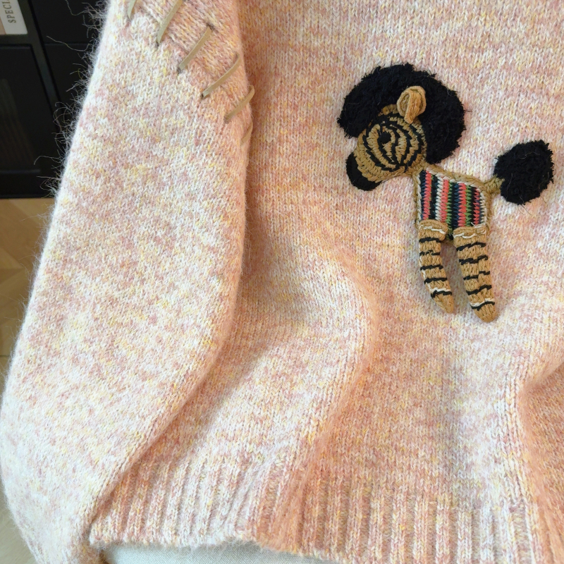 Lazy autumn and winter sweater retro tops for women