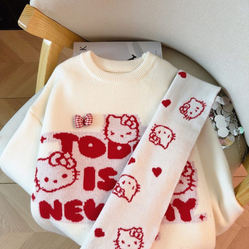 Wears outside winter sweater christmas scarves for women