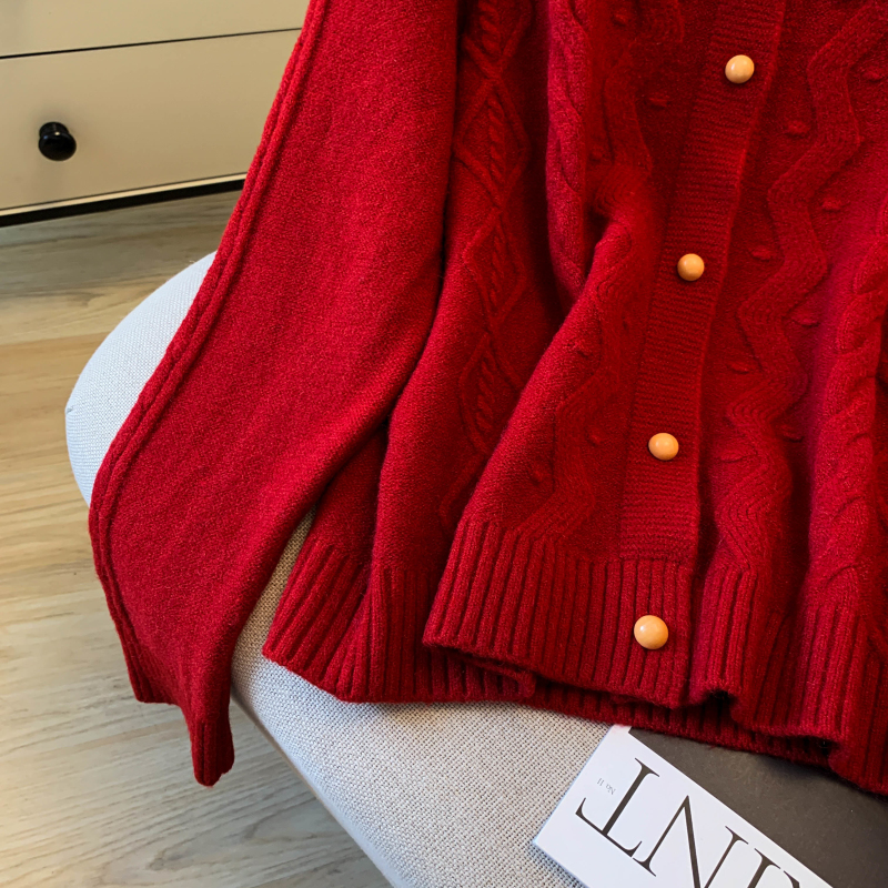 Autumn wears outside coat Western style sweater