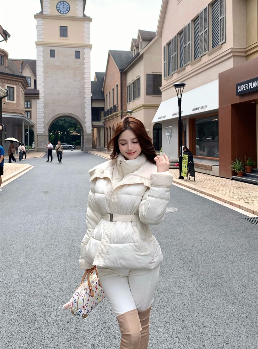 Thick fashion coat thermal down coat