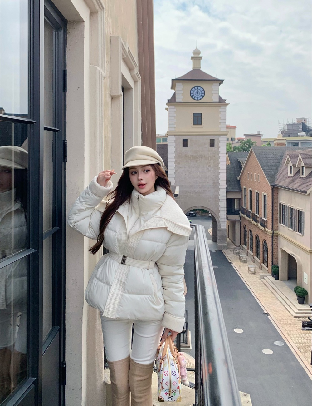 Thick fashion coat thermal down coat