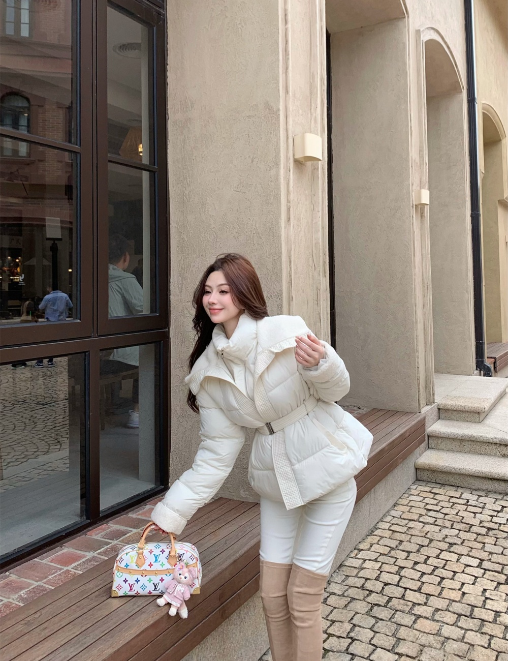 Thick fashion coat thermal down coat