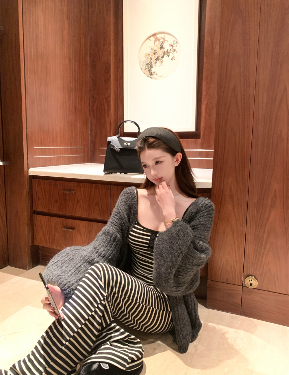 Autumn and winter coat knitted sweater