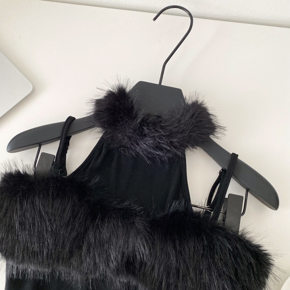 Halter sexy sling vest spicegirl short elmo tops for women