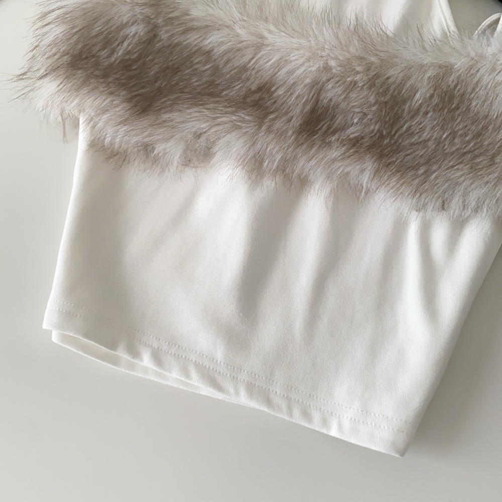 Halter sexy sling vest spicegirl short elmo tops for women