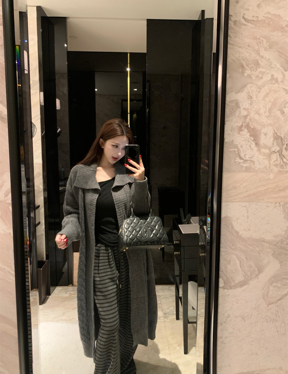 Autumn and winter hooded wool retro thick coat