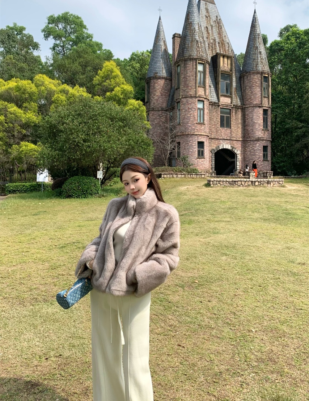 Elmo fur coat autumn and winter coat