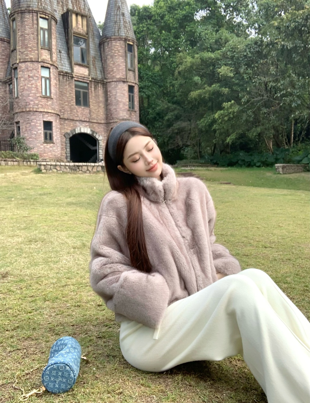 Elmo fur coat autumn and winter coat