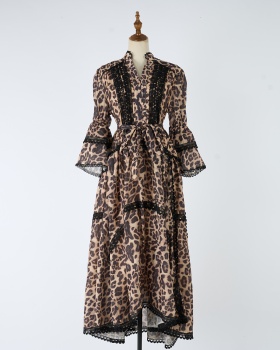 Slim sexy frenum long dress France style retro dress