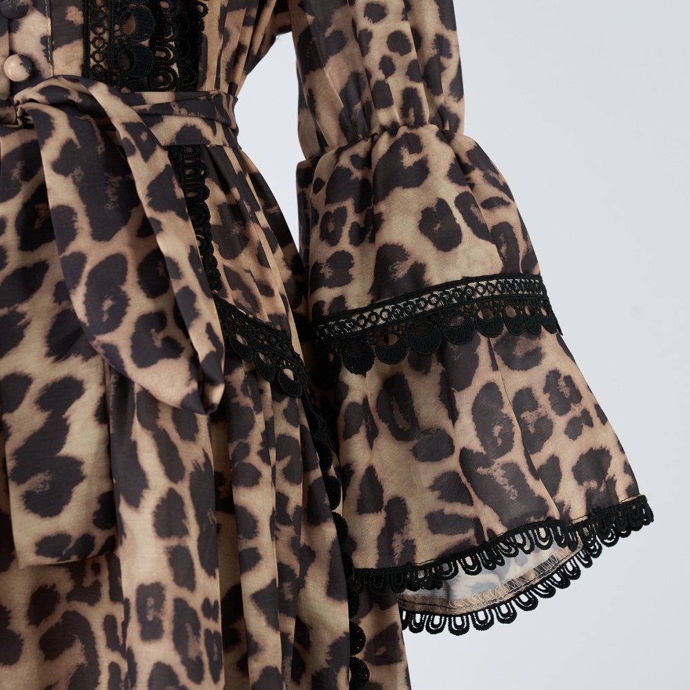 Slim sexy frenum long dress France style retro dress