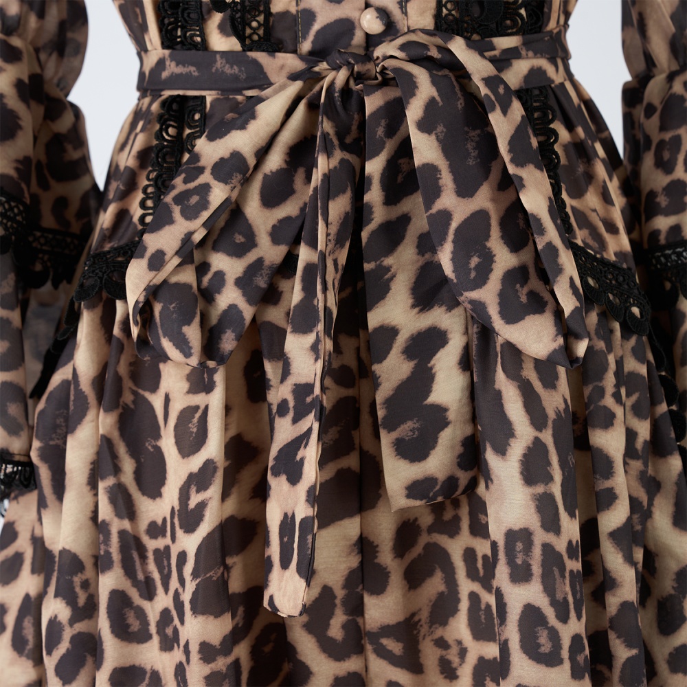 Slim sexy frenum long dress France style retro dress