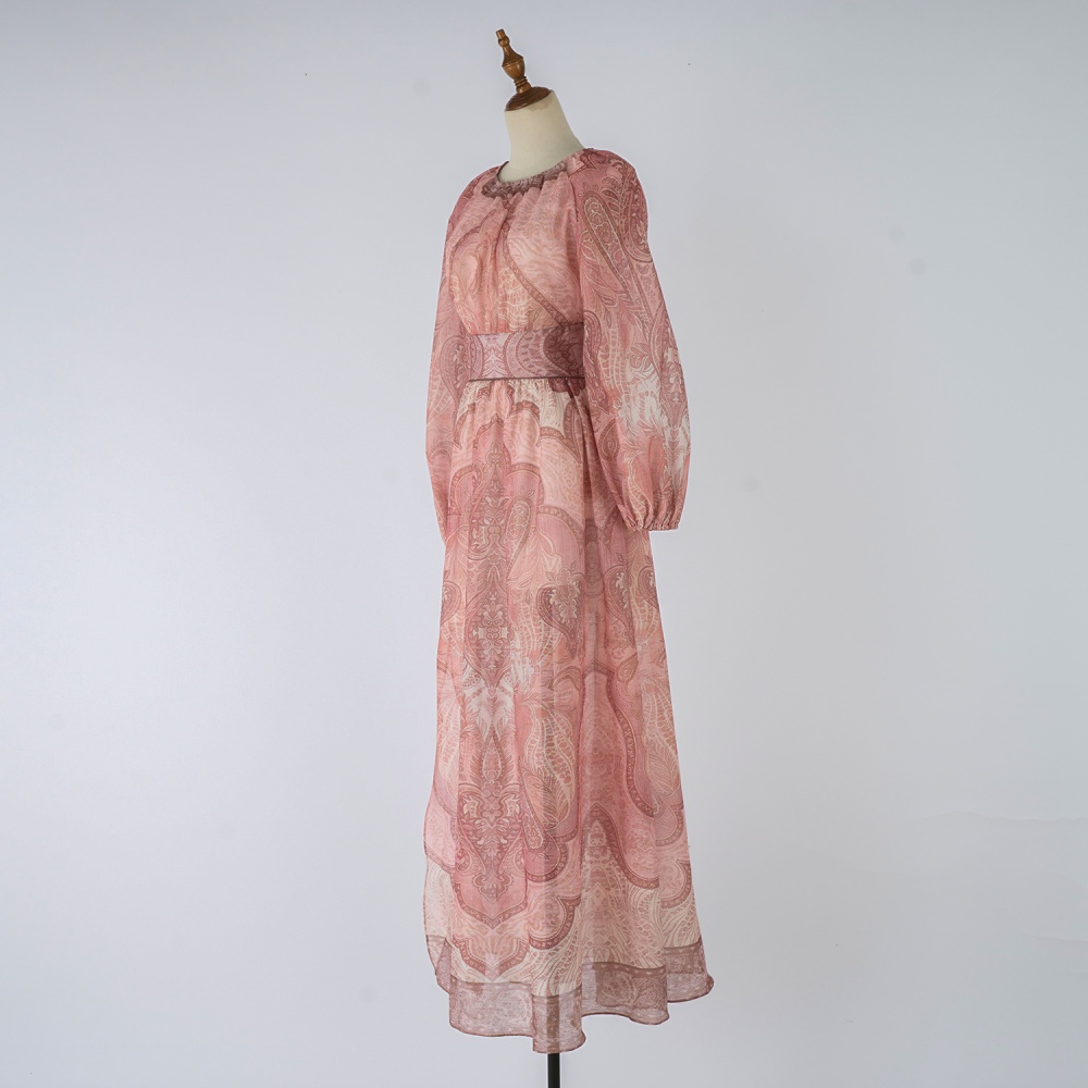 Long long sleeve vacation dress