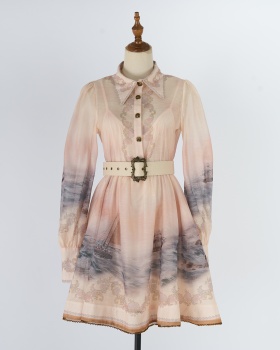 Vacation mini pattern dress