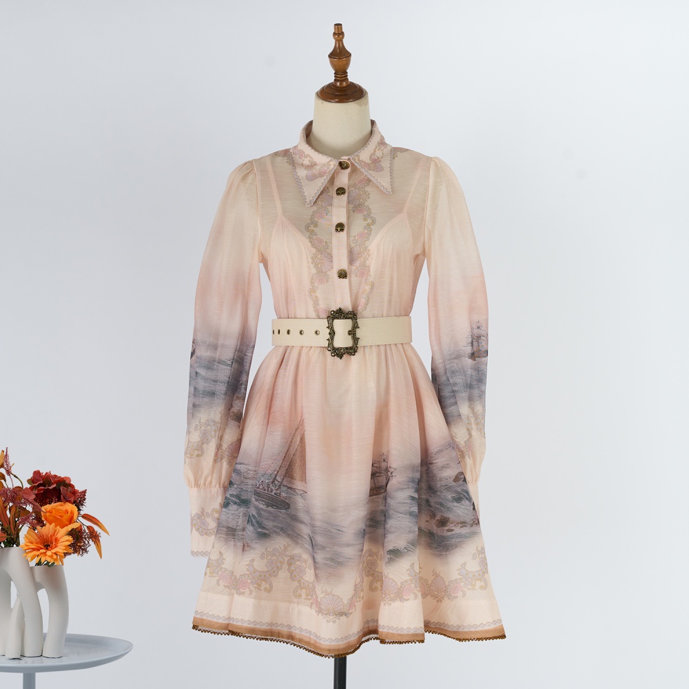 Vacation mini pattern dress