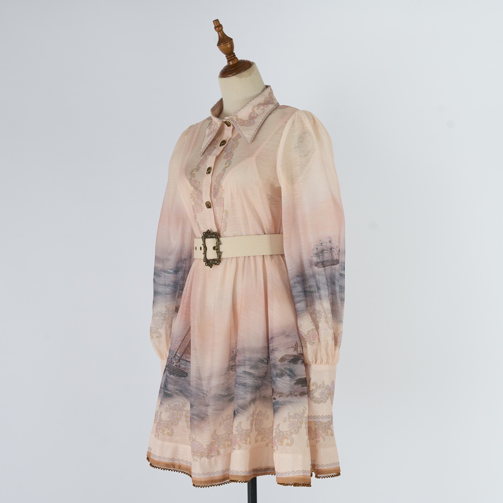 Vacation mini pattern dress