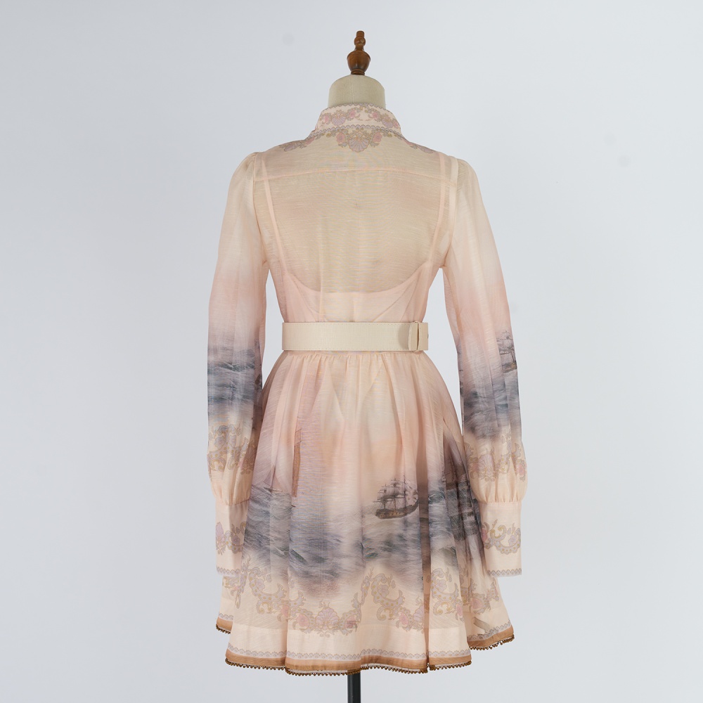 Vacation mini pattern dress