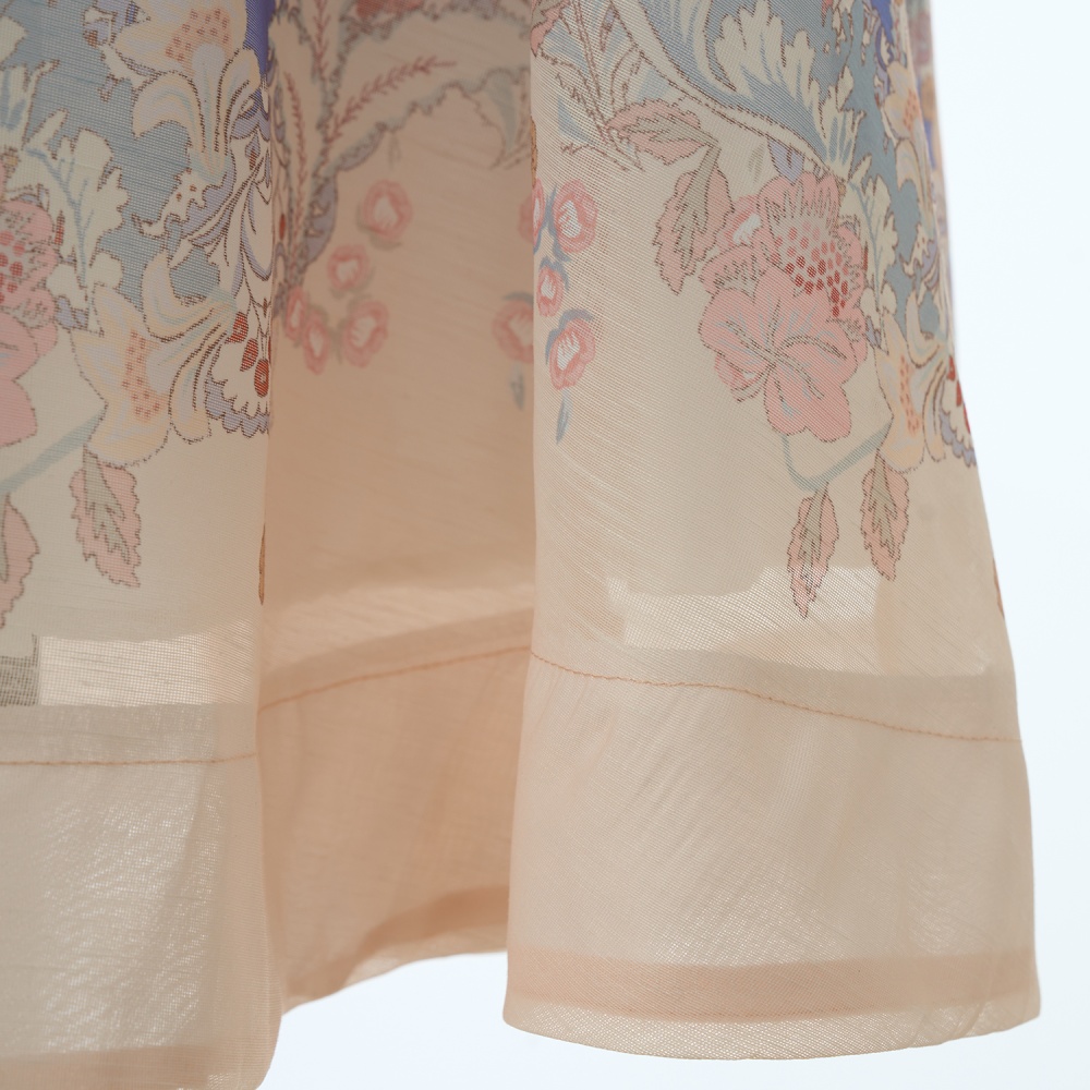 Vacation lotus leaf edges sling dress