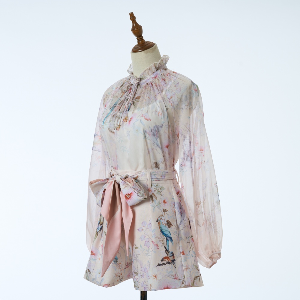 Pattern elegant shirt colors enlarge shorts a set