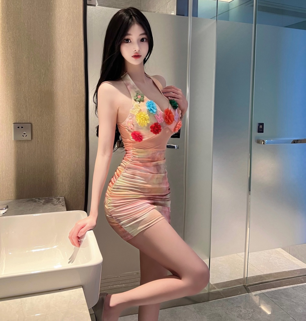 Spicegirl package hip stereoscopic Thailand sexy fashion dress