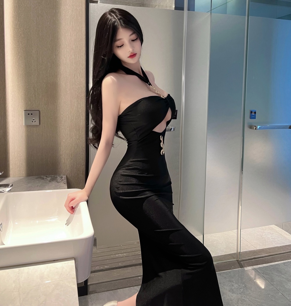 Sling fashion formal dress spicegirl tight dress for women