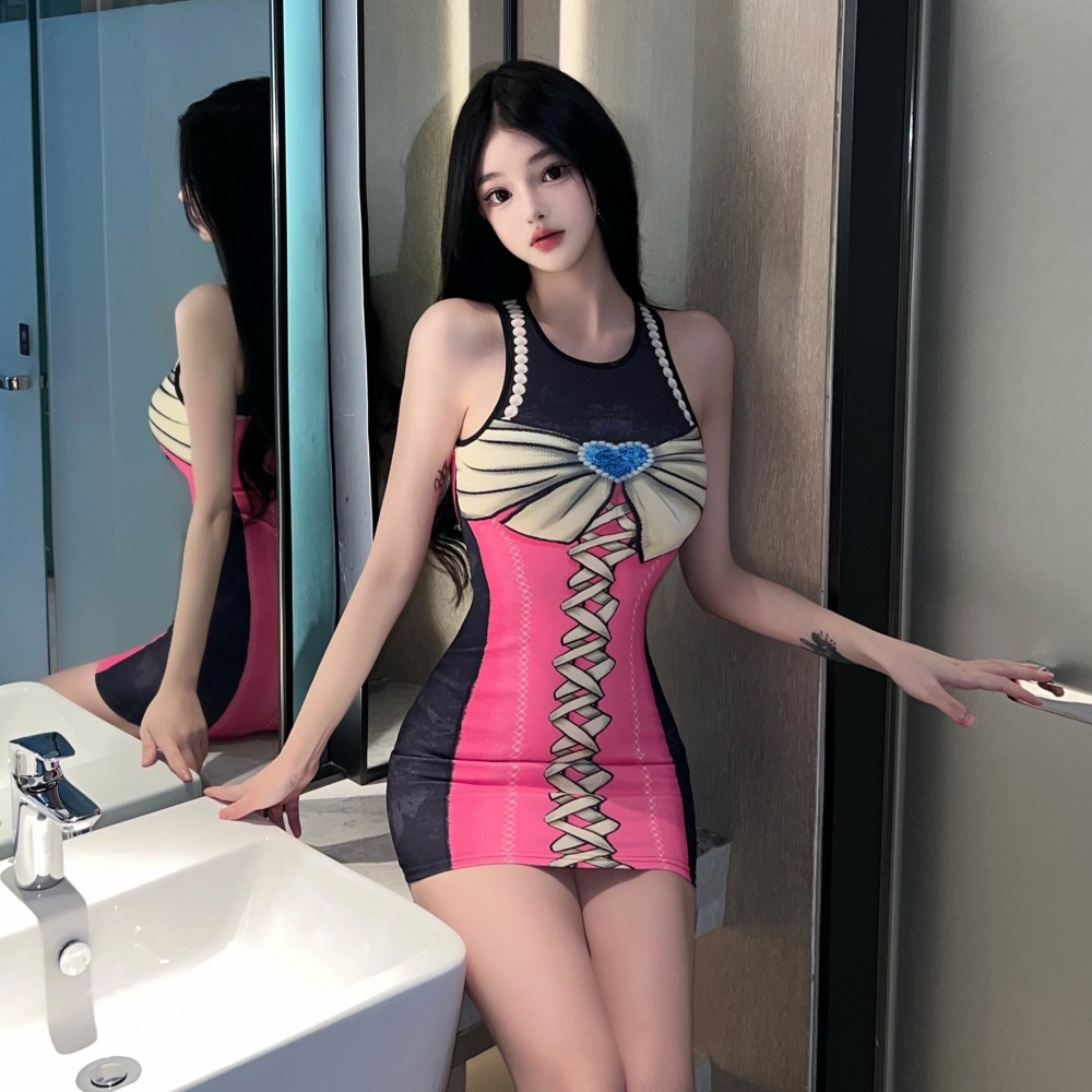 Tight short fashion personality slim dress for women