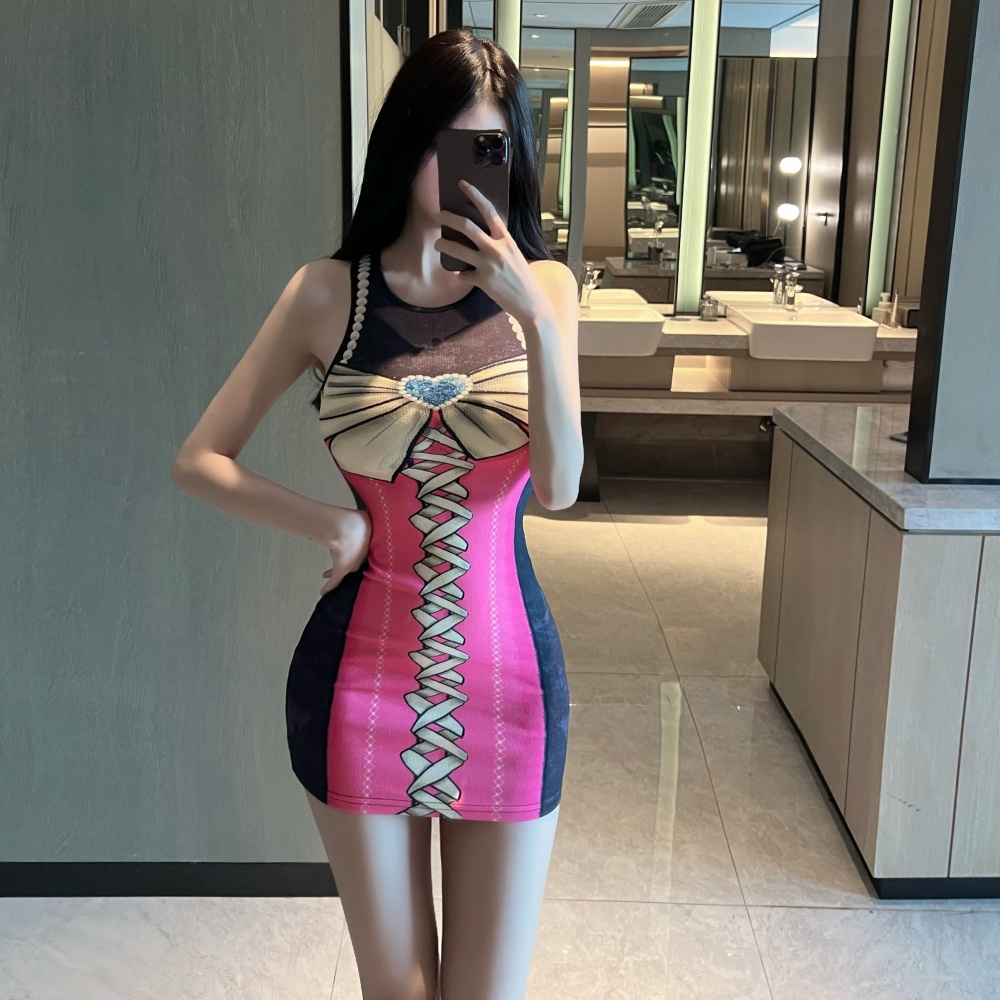 Tight short fashion personality slim dress for women