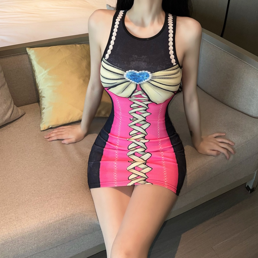 Tight short fashion personality slim dress for women