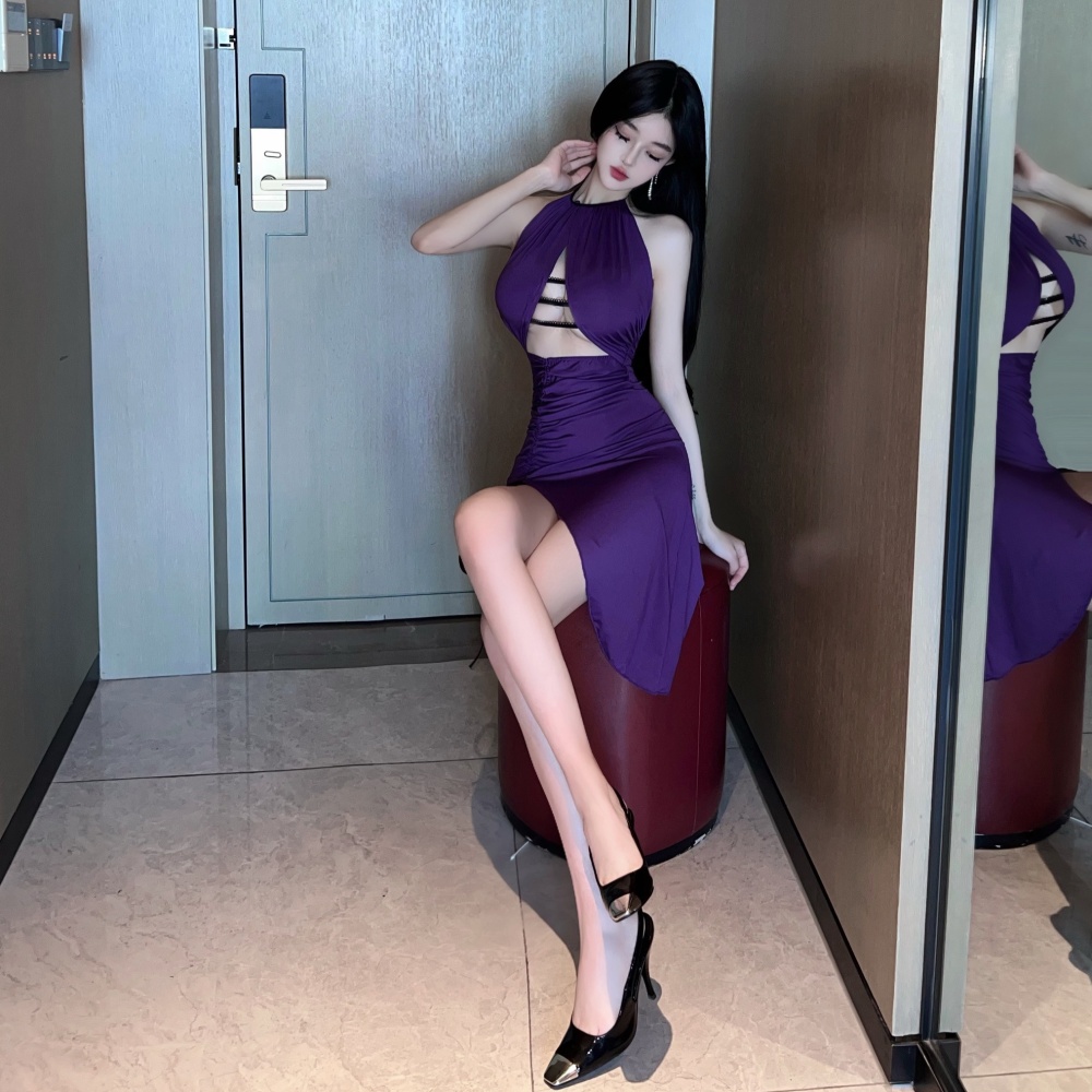 Spicegirl enticement European style hollow dress for women